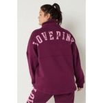 PINK - Victoria's Secret  Maroon Cowl Neck Pullover Logo Sweater Medium Photo 8