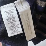 Loft NEW  Womens L Blue Metallic Stripe Cardigan Sweater Button Front Long Sleeve Photo 7