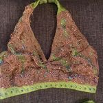 Green lyrical/contemporary dance skirt bra set costume Photo 2