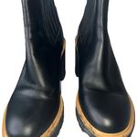 Dolce Vita Chelsea Chunky Black Leather Ankle Boots Size 9 Photo 1