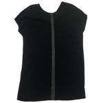 Madewell  Leather Edged Easy Shirt Dress - Black - XS Photo 5