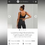 Lululemon  Align Reversible Bra A/B Cup size 8 Photo 5