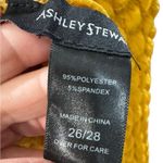 Ashley Stewart Textured Yellow & Burgundy Bodycon maxi Dress NEW Size 26/28 PLUS Photo 9