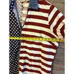 American USA Flag Shirt Vintage Cotton Chambray Patriot Size XXL 20 Button Down Blue Photo 6