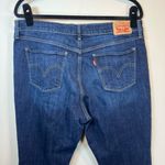 Levi's Womens 515 Bootcut Jeans Dark Blue Denim Wash Mid Rise Zip Stretch Size 14 Photo 8