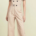 MARISSA WEBB Khaki Off The Shoulder Jumpsuit Size 2 Tan Photo 0