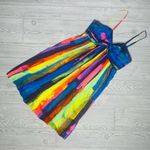 Milly The original  New York dress bright watercolor style spaghetti strap sz 0 Photo 1