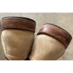 ADELANTE Shoe Co. Women’s Sz 8.5 Brown Penny Loafer Cream Slip On Leather Shoes Photo 6