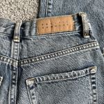 PacSun High Rise Straight Denim Jeans Women's Size 23 Blue Button-Fly Distressed Photo 5