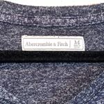 Abercrombie & Fitch Sweater Womens Medium Navy Blue Scoop Neck Round Hem Photo 3