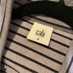 CAbi  Dappled Stripe Car Coat in Blue White Medium Style #5474 Sz M Photo 8