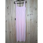 Lulus NWT  Glamorous Disposition Light Pink Ruched Maxi Dress Bridesmaid Size XL Photo 5