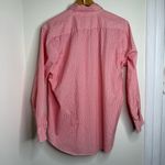 Vintage Gunit Chickadee Birds Button Down Shirt Wmns Sz Large Red White Stripe Photo 3