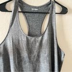 Ivy Park  Heather Gray Laser Cut Logo Racerback Tank Top Photo 3