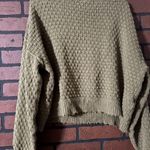 Altar'd State  Sweater Knit Cropped olive green Photo 2
