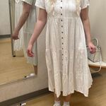 Sonoma Pretty Maxi Midi White Dress  Photo 0