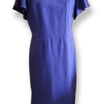 Ashley Stewart 𝅺Ashely Stewart size 10/12 royal blue knit sheath dress Photo 0
