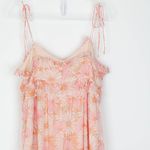 Miss Selfridge Coquette Floral Babydoll Maxi Dress Pink Ruffle Tier Size 12 Boho Photo 9