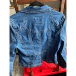 Vintage Denim Jean Jacket Shirt Medium Western Cowgirl Festival 70s Hippie Boho Blue Photo 4