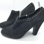 Tahari Womens Ramona Booties Heels Pumps Suede Studded Black Size 8.5 Photo 2