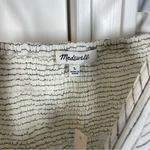 Madewell  Striped Empire-Waist Midi Dress in 100% Linen Size Large Lighthouse NWT Photo 3