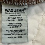  Dark Blue Denim Wax Jean, Size M, Blue Overalls Skirt. Photo 9