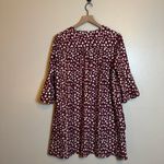 Jude Connally Kerry Dress in Merlot Painted Spot Jude Cloth Red Size L Photo 2