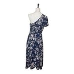 Charles Henry New Dress One Shoulder Midi Blue Pink Floral Women’s Size Large Photo 7