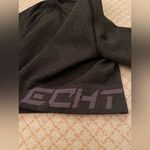 ECHT ribbed arise comfort grey cropped long sleeve shirt women’s size XS Photo 1