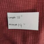 Very J  Pink Ribbed Knit Crop Top Size Medium Dusty Pink Crop Top with Fringe Photo 8