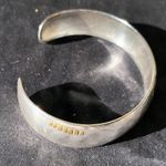 22 kt gold silver Lisa Ceccorulli Vintage Cuff Bracelet Brutalist Minimalist Photo 10