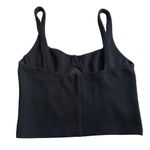 ZARA  Black Bustier Corset Style Cropped Tank Top Size M‎ Photo 3