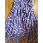 Ulla Johnson  Dress Womens 2 Purple Floral Silk Ruffle Tiered Hem Midi Boho Photo 1