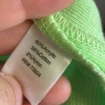 Ming Wang  Sweater Women's Size Medium Petite Knit‎ Cardigan Stripes Neon Green Photo 3