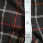 Apostrophe red black windowpane straight leg trousers size 8 Photo 5