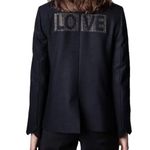 Zadig & Voltaire LOVE Embellished Navy Blazer Viva Victor Bis Photo 10