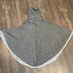 Lucky Brand houndstooth pattern button up hooded poncho Photo 4