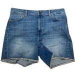 Tecovas Blue Jean Cutoff Shorts with Distressed Detailing sz 30 Photo 0