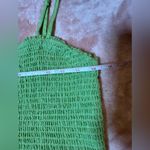 C&C California NWT  Green Linen Tank Top Crop Camisole Photo 1