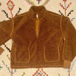 Free Assembly Fuzzy Brown Half-Zip Pullover Photo 0