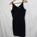 Dress the Population  Black V Neck Sleeveless Sheath Mini Dress Size S Photo 3