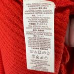 Free People Parisian Nights Top XS Red Orange Ribbed Eyelet Bell Sleeve Bohemian Photo 11