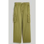 Madewell Garment-Dyed Low-Slung Straight Cargo Pants in Classic Olive Size 27 Photo 4