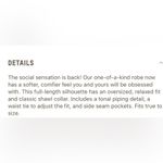 SKIMS  DUVET ROBE $250 NEW WITH TAGS!! Photo 8