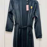 Juicy Couture  Black Soft Velour Sleepwear Robe size S/M Photo 2