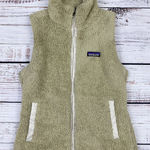 Patagonia Women's  Los Gatos Deep Pile Beige Fleece Vest Sherpa Teddy Size‎ Small Photo 0
