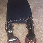 Oscar de la Renta  wine colored shoes with dust bag worn once Host Pick!! Photo 2