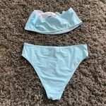 Missguided  pleated Two Piece High Waisted/Strapless Bikini​​​​​​​​​​ Photo 3
