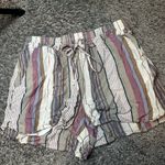 BCBGeneration  Multicolor Striped Women's Cargo Shorts Photo 0
