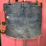 American Eagle Outfitters Blue Mini Skirt Casual Distressed Photo 1
